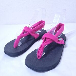 Sanuk Yoga Sling 2 Sandal, Women's Size 7 Pink memory foam sandals